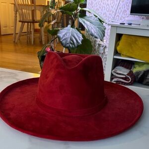 Elegant Red Women's Hat